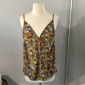 NWT West K Yellow Floral Tank